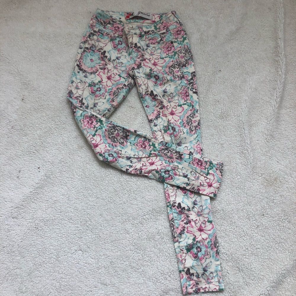 Grane skinny floral print denim 3 (juniors)
